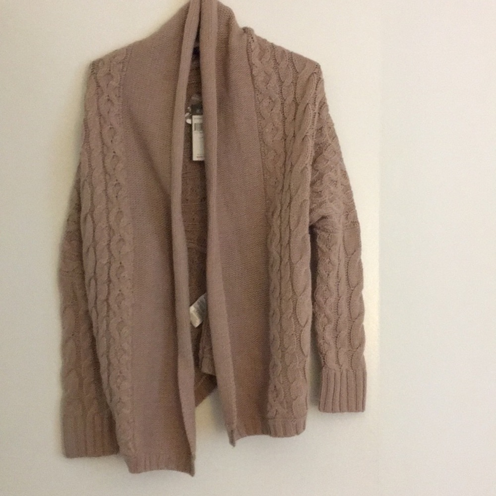 Women’s bcbg taupe cardigan sweater